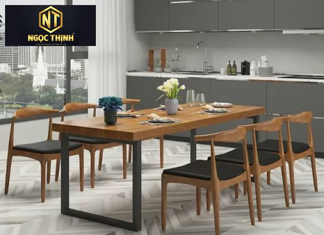 Xưởng Nội Thất Ngọc Thịnh Long Thành - Bộ bàn ăn gia đình hiện đại Xưởng Nội Thất Ngọc Thịnh Long Thành - Bộ bàn ăn gia đình hiện đại